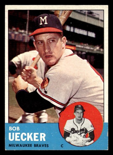 1963 topps baseball - baseball, uecker