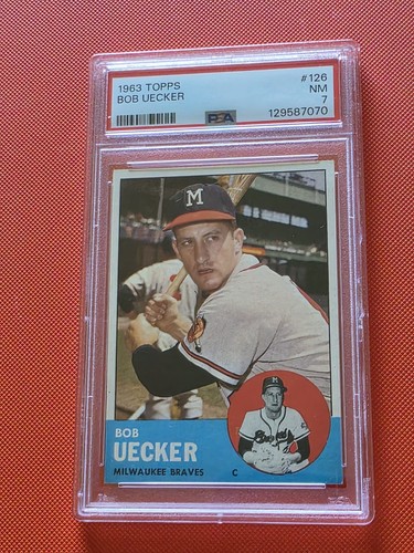 1963 topps bob uecker 126 - topps,