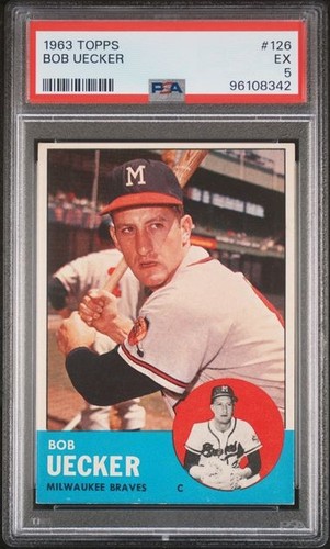 1963 topps bob uecker 126 - 1963, #126