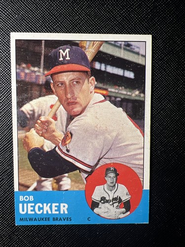 1963 topps 126 bob uecker - topps,