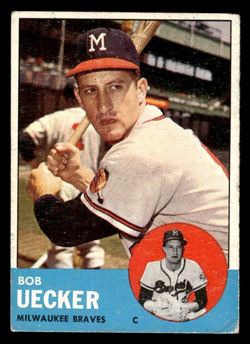 1963 topps 126 bob uecker - uecker,