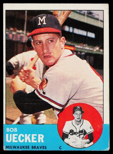 1963 topps bob uecker - bob, #126