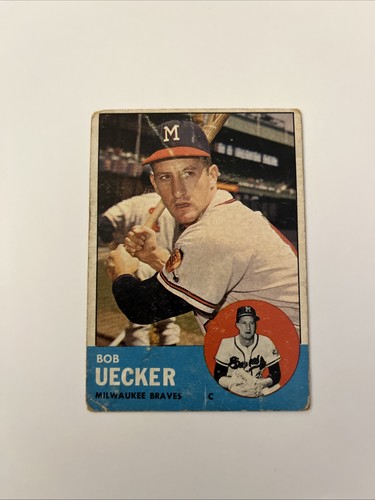 1963 topps bob uecker 126 - topps, #126