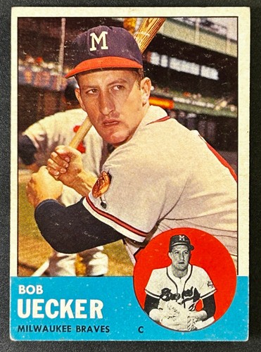 1963 topps baseball - topps, uecker
