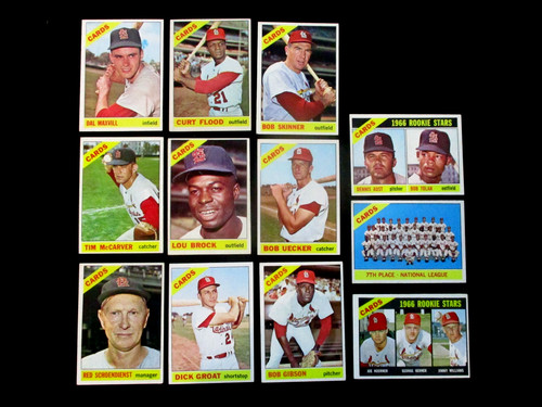1966 topps stl cards team - 1966,