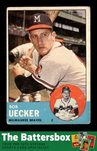 1963 topps 126 bob uecker - topps, #126