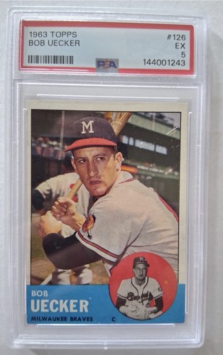 1963 topps bob uecker - topps,