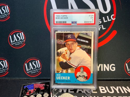 1963 topps bob - -, uecker