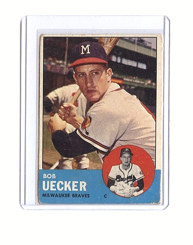 1963 topps bob - topps, uecker