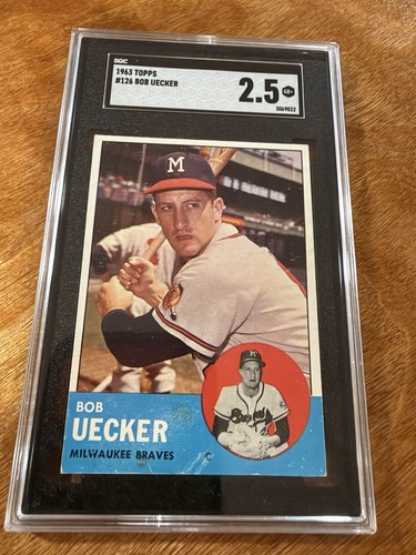 1963 topps bob uecker - bob,
