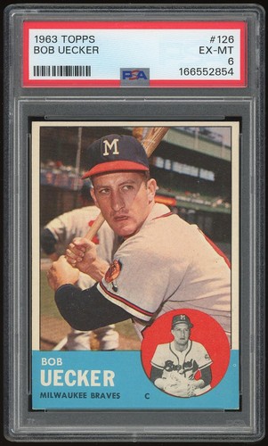 1963 topps 126 bob - topps, psa
