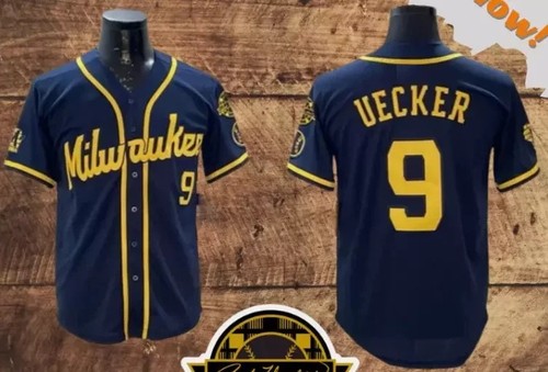 Bob uecker brewers - brewers, navy