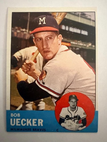1963 topps bob uecker rookie - topps,