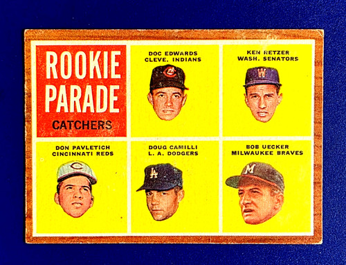 Bob uecker rookie 1962 topps - bob,