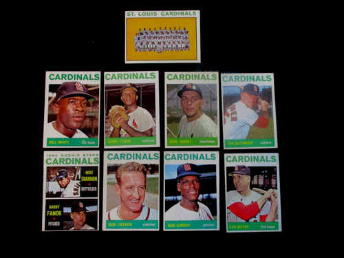1964 topps stl cards - topps..stl, team