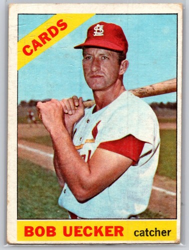 1966 topps 91b bob uecker - #91b,