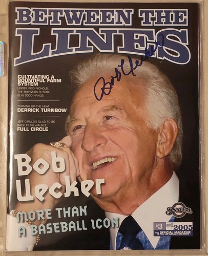 Bob uecker signed - bob,