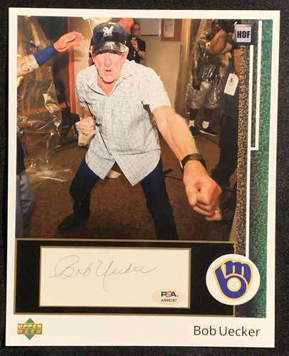 Bob uecker signed - signed, jumbo